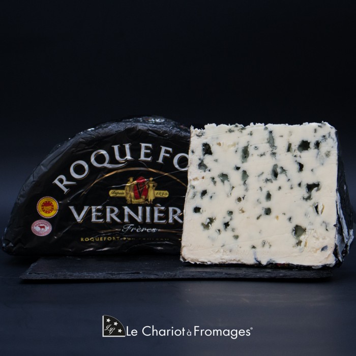 Vente en ligne de Roquefort AOP Vernières Black Label, fromage bleu de  Brebis.