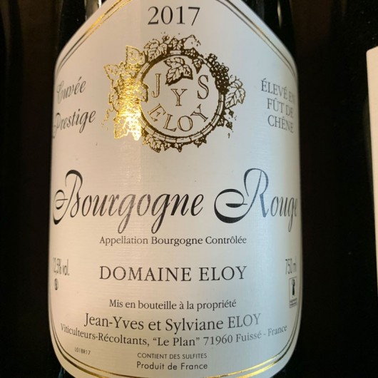 Vin Bourgogne Domaine d'Eloy rouge