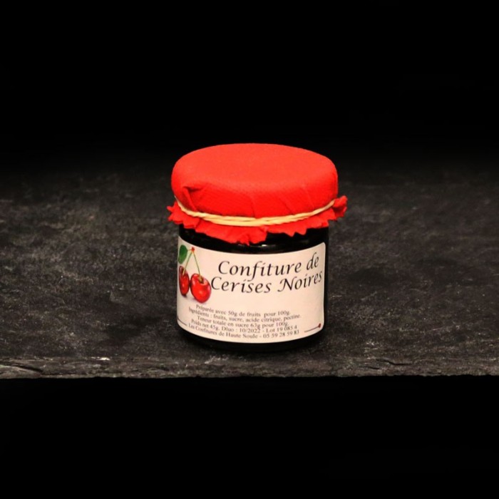 mini Confiture de Cerise Noire artisanale basque 45gr